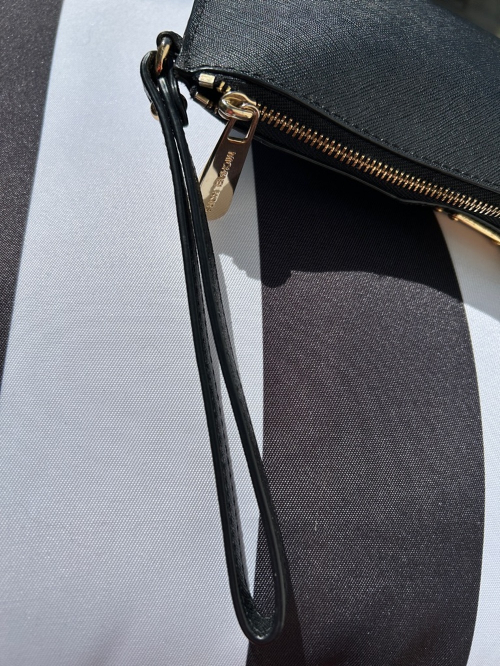 Jet Set Snake Saffiano Suede Wristlet - Picture 4 of 12